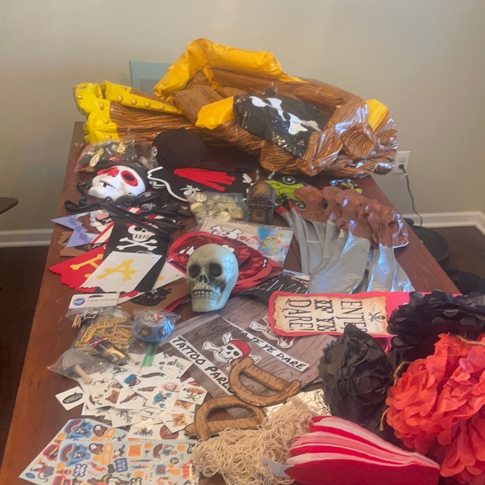 Pirate Party Decorations Lot
